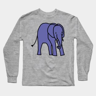 Very Peri Periwinkle Blue Baby Elephant Color of the Year 2022 Long Sleeve T-Shirt